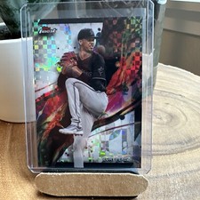 2024 Topps Finest Baseball Common X-fractor Base Eury Perez #87