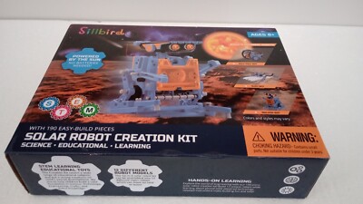 NEW SILLBIRD SOLAR ROBOT CREATION KIT WITH 190 EASY BUILD PIECES