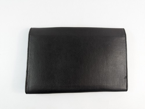 Fabretti Black Leather Travel Organiser New With Tags 22cm X 15cm - Picture 3 of 3
