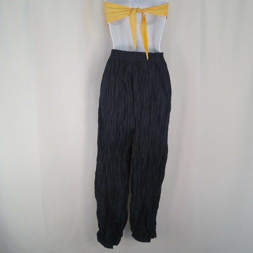 Harem Pants | Cuffed | Mull Cotton | Coverup | Summer | Handmade | L-XL | Blue - Picture 5 of 5