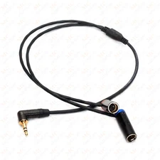 3.5mm to TA3M for RODE Wireless GO II Dual Channel wireless output to Canon EOS