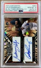 2023 Leaf Exotic Alex Rodriguez / Volpe TIGER CRYSTAL /1 PSA 10 w/10 AUTO (1/1)