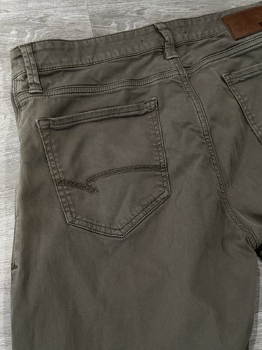 Mavi Jeans Men's 33 x 34 Zach Straight Leg Pants Olive Green Denim Light Wash - Picture 5 of 8