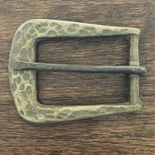 RARE Vintage Belt Buckle Craftsman Swivel Trinity Buckle Co. Solid Brass 1970s