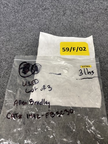 3 Stück - Allen-Bradley 1492-FB3C30 Ser A Sicherungshalter 3-polig 30A 600V gebraucht - Bild 17 von 18