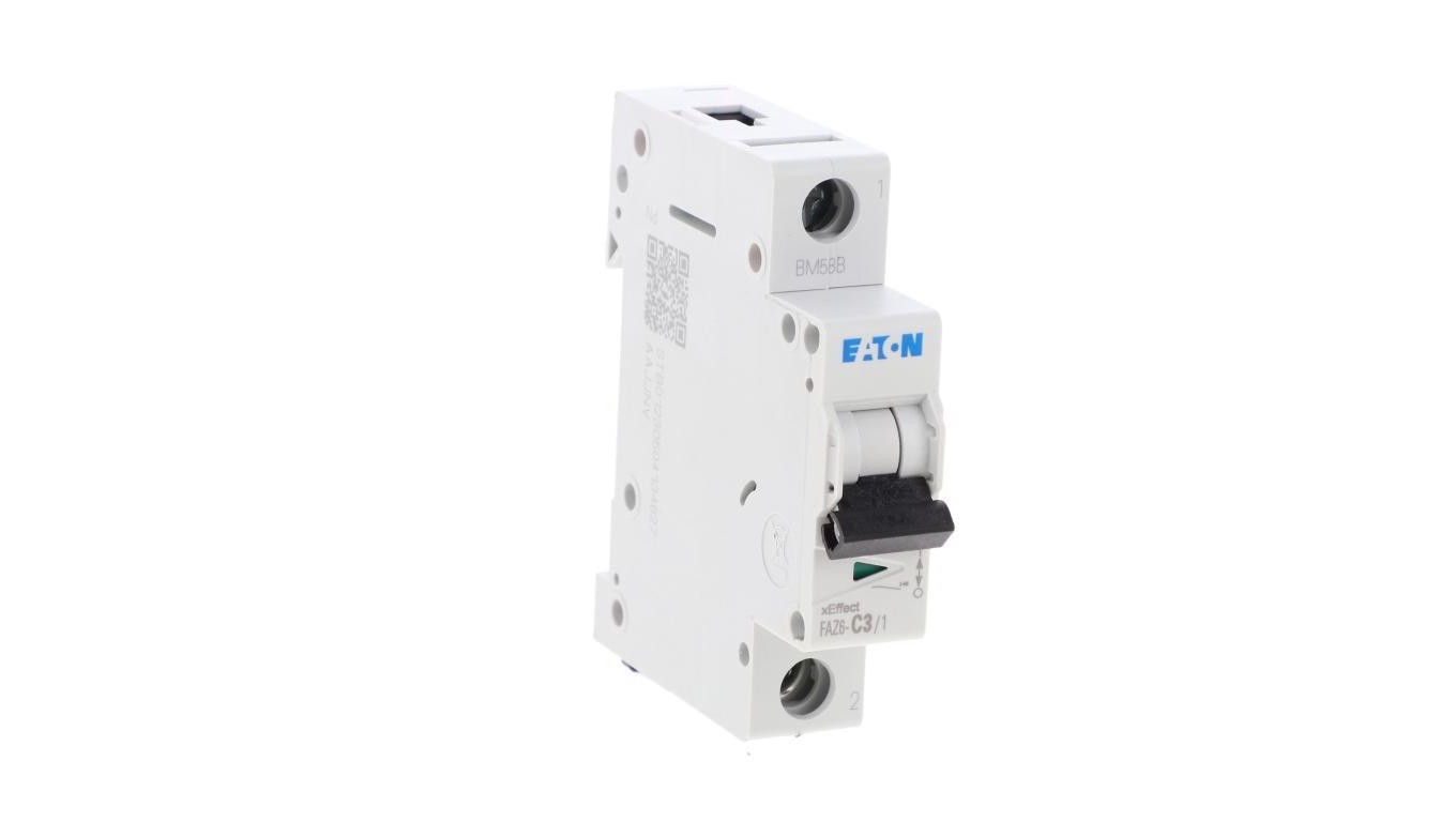 Overcurrent Switch 1P C 3A 6kA AC FAZ6-C3/1 239032