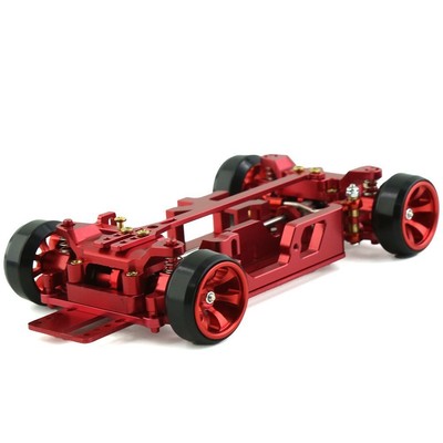 Professional RC Mini-Z TS 1/28 Full Metal CNC Chassis - Frame & Tires
