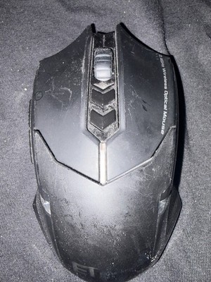 ET Easterntimes Tech X-08 2.4GHz Wireless Optical Mouse Black MISSING USB 