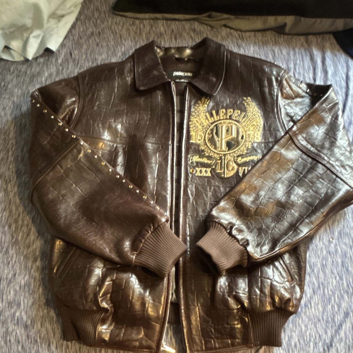 Pelle Pelle Leather Outer Shell Brown Coats, Jackets & Vests for