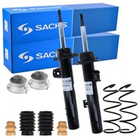 2X Sachs StoßDäMpfer Federn + Service-Kit + Domlager Vorne FüR BMW E90-E93
