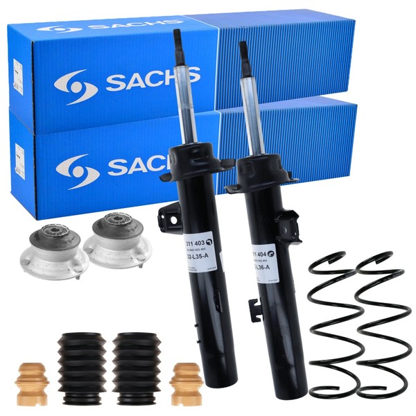 2X Sachs StoßDäMpfer Federn + Service-Kit + Domlager Vorne FüR BMW E90-E93-image