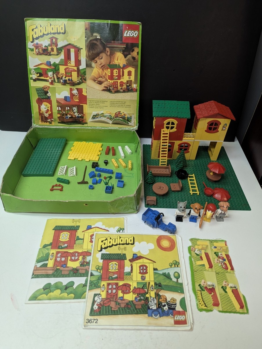 Vintage 1982 Lego Fabuland Set 3672 Hotel/Restaurant mini