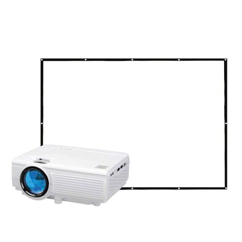RCA 1080p LCD Home Theater Projector w/ 100" Fold up Screen Streaming Ready