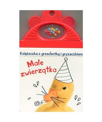 Ksi??eczka z grzechotk? i gryzaczkiem: Male zwierzatka