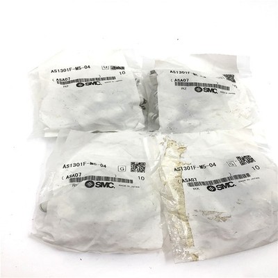 1Bag/10pcs SMC AS1301F-M5-04 Air Flow Control Valve Nickel Plated Brass  KD *yt