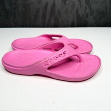 Crocs Baya ll Pink Flip Flop Sandals Womens 10 Mens 8 Croslite Vacation Water