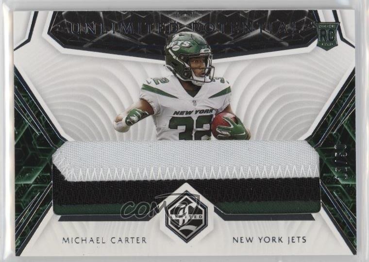 2021 Panini Limited Spotlight Silver 12/50 Michael Carter #UP-MC Rookie RC 1c3k