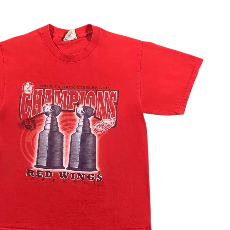 Vintage 90s Detroit Red Wings NHL Hockey T Shirt Size Large - Image 3 of 4