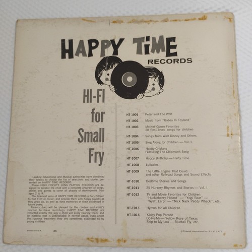 Mairzy Doats & Other Fun Songs Vinyl Lp 33 1/3 RPM Vintage Happy Time Records - Picture 2 of 9