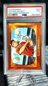 2024 Bowman Chrome Anime Jackson Holliday Orange Refractor 14/25 PSA 9 POP 5 BA6