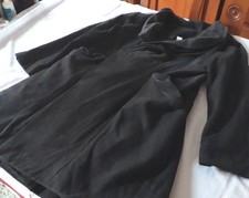 Mega Schicker Extravaganter Da.Mantel Schwarz gefüttert VelourOptik GR:M⚠️s.Maß!