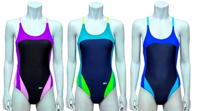 CHEX Rio Sportliches Badeanzug Schwimmanzug Racer Mit Träger Rücken Lycra 2026 - Bild 1 von 4
