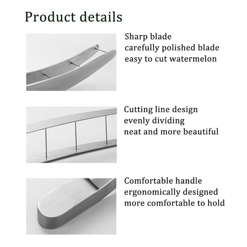 Watermelon Cutter Slicer Tool Stainless Steel Fruit Cutter Watermelon Cube Cu... - Picture 3 of 9