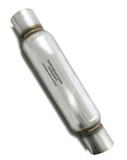 2 Inlet Outlet Straight Universal Glass Pack Exhaust Resonator Muffler 2 Inlet Outlet Straight Universal Glass Pack Exhaust Resonator Muffler