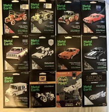 Metal Earth 3d model kits - 12 total -🚗  🛻 - DIY 3d Metal model kits