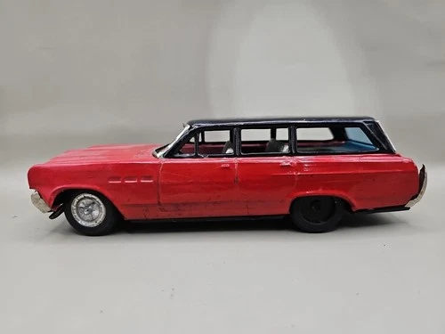 Vintage 1960's Japan Tin Friction Drive Buick Estate Station Wagon by Bandai