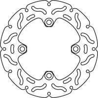 TRW Bremsscheibe (FüR: Kawasaki ZX-6R (636) Ninja ZX636B 03-04 Hinten )