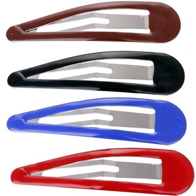 Pack of 10 Large Metal Stoving Varnish Hair Snap Clips,3.5 inch Long No-slip ...