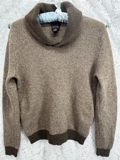 Jos. A. Bank Executive Collection Wool Blend Shawl Collar Sweater Brown Medium