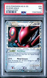 2010 POKEMON UNDAUNTED SCIZOR PRIME #84 ULTRA RARE PSA 7 NM #119479090