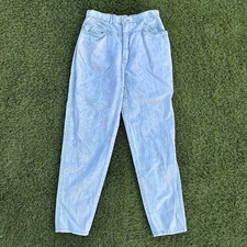 Vintage Gitano Size 16 29x28 Jeans Light Blue 80s 90s Mom Denim Pants