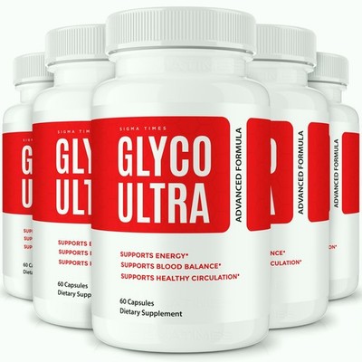 Glyco Ultra Capsules, Advanced Blood Support Supplement & Circulation - 5 Pack
