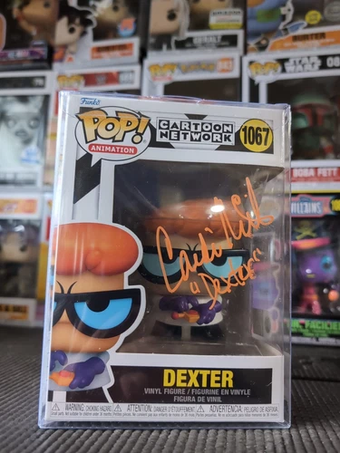Funko Pop Dexter #1067 signed by Candi Milo Inscription "Dexter" SWAU COA 
