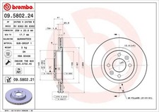 BREMBO 09.5802.21 Brake Disc for DACIA,LADA,NISSAN,RENAULT