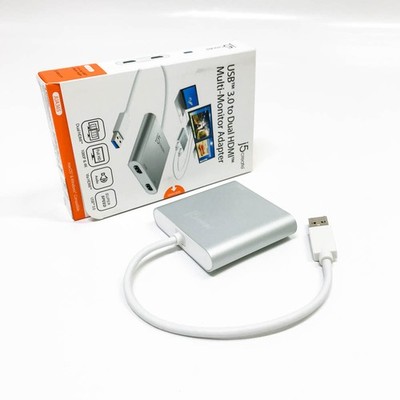 j5create USB zu HDMI Adapter - 2* HDMI USB 3.0 Multi-Monitor Kabel | 4K Ultra