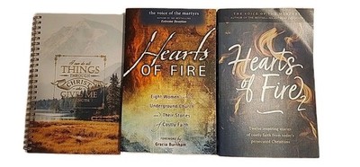 HEARTS OF FIRE  1 & 2 BY GRACIA BURNHAM AND JOURNAL GIFT SET, CHRISTIAN