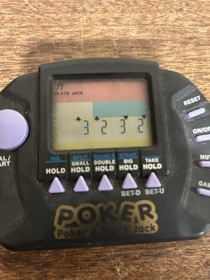 POKER & BLACK JACK Handheld LCD Game - Game & Watch Portable Console Tested
