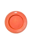 Red Wing Pottery Chevron 15” Sandwich Tray Orange Red Serving Platter