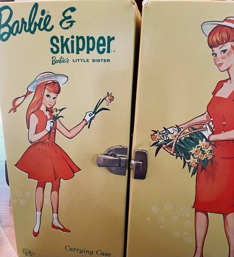 1964 Vintage Barbie & Skipper Double Doll Carrying Case