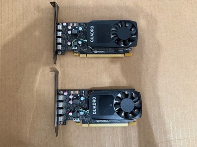 LOT OF 2 Nvidia Quadro P600 VCQP600 2GB Low Profile Graphics Card