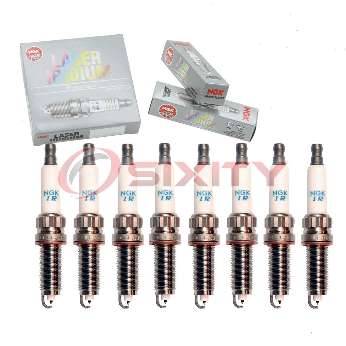 8 pcs NGK Laser Iridium Spark Plugs for 2013-2015 BMW Alpina B7L xDrive 4.4L hr