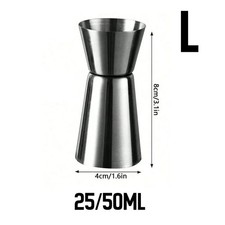 Measure Cup 25ml/50ml Jigger Single Double Shot Short Drink Spirit Cocktail Cup