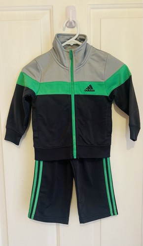 Adidas Tracksuit Set & Track Pants 1-2 Years 💚💙 - Picture 1 of 2