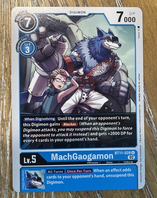 MachGaogamon BT11-028 U Dimensional Phase Digimon TCG NM