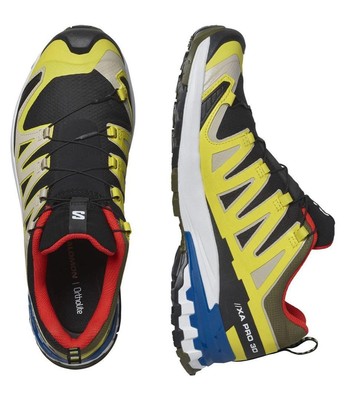 Salomon S/LAB PRO 3D GTX Trail Running Shoes Black/Yellow/Red 26cm Mint