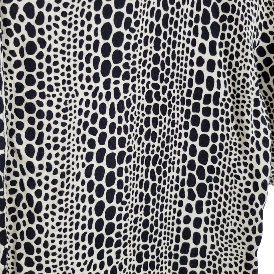 Camisa Estampado Animal M Abotonada Transparente Maximalista Dopamina Y2K Boho Resort Foto 3 de 4